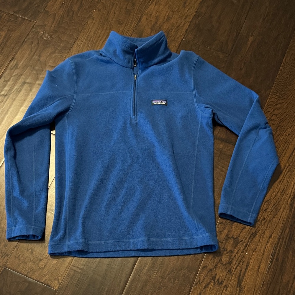 Patagonia Vibrant Blue Quarter-Zip Fleece